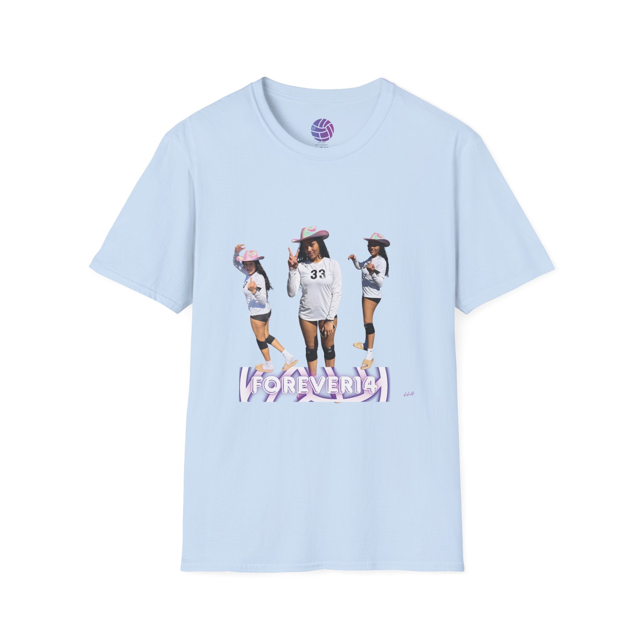 Volleyball Squad Graphic Tee — 'FOREVER' Team Photo T-Shirt