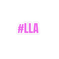 #LLA Pink Hashtag Sticker — Kiss-Cut Laptop Sticker, Trendy Feminine Decal