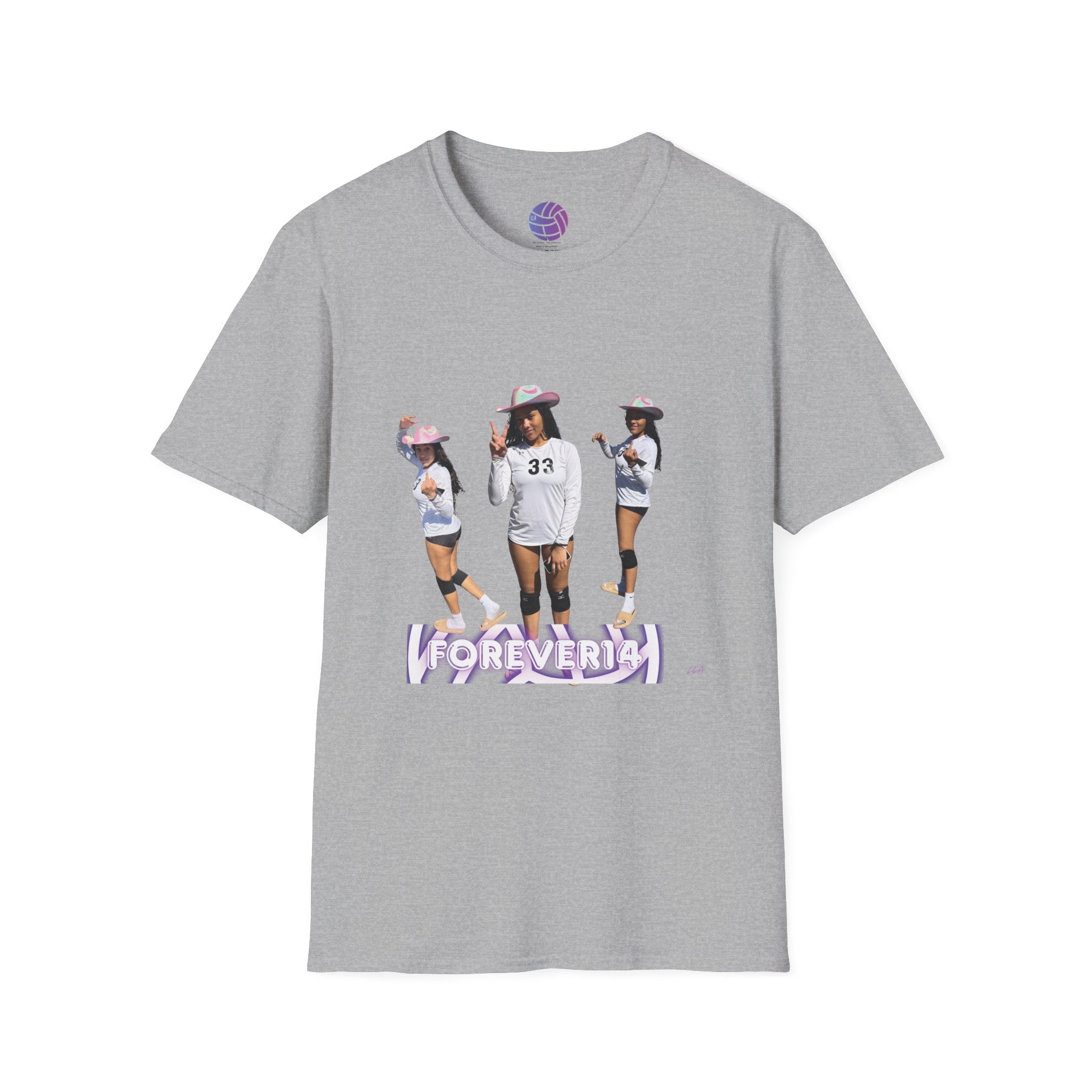 Volleyball Squad Graphic Tee — 'FOREVER' Team Photo T-Shirt