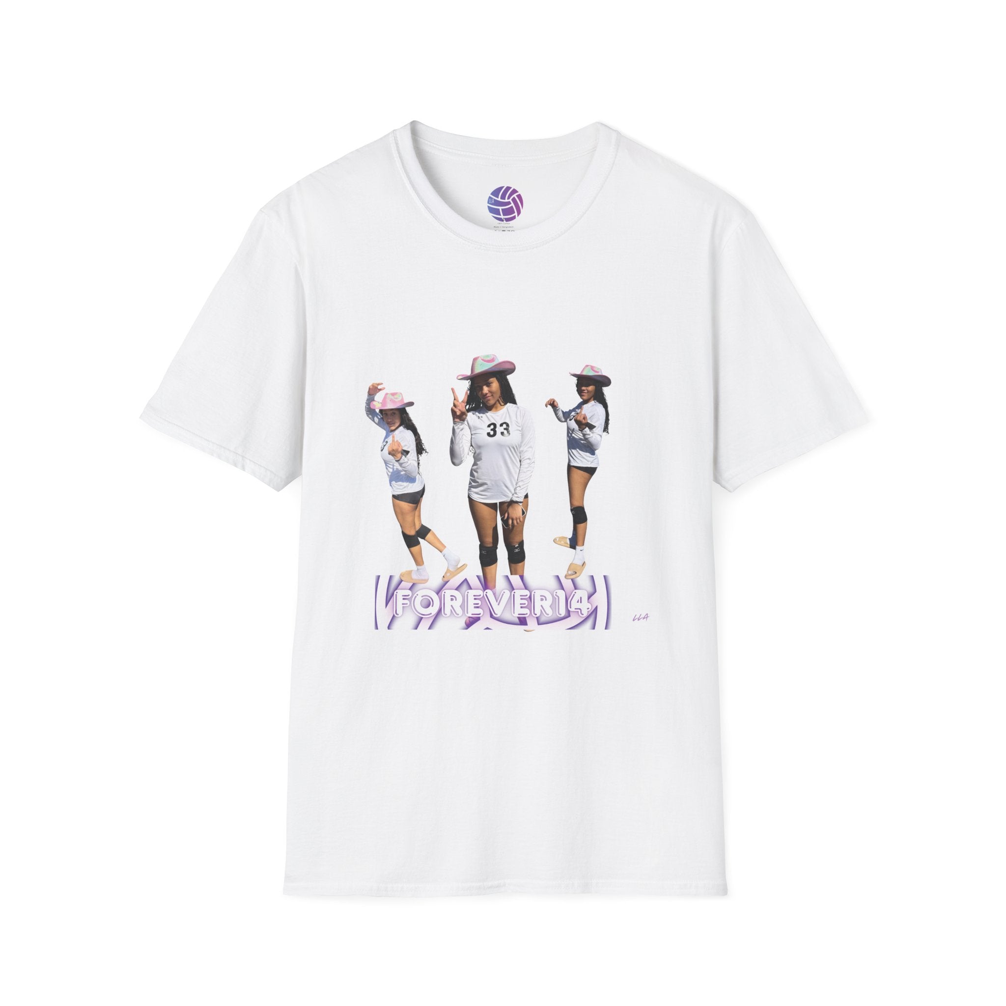 Volleyball Squad Graphic Tee — 'FOREVER' Team Photo T-Shirt