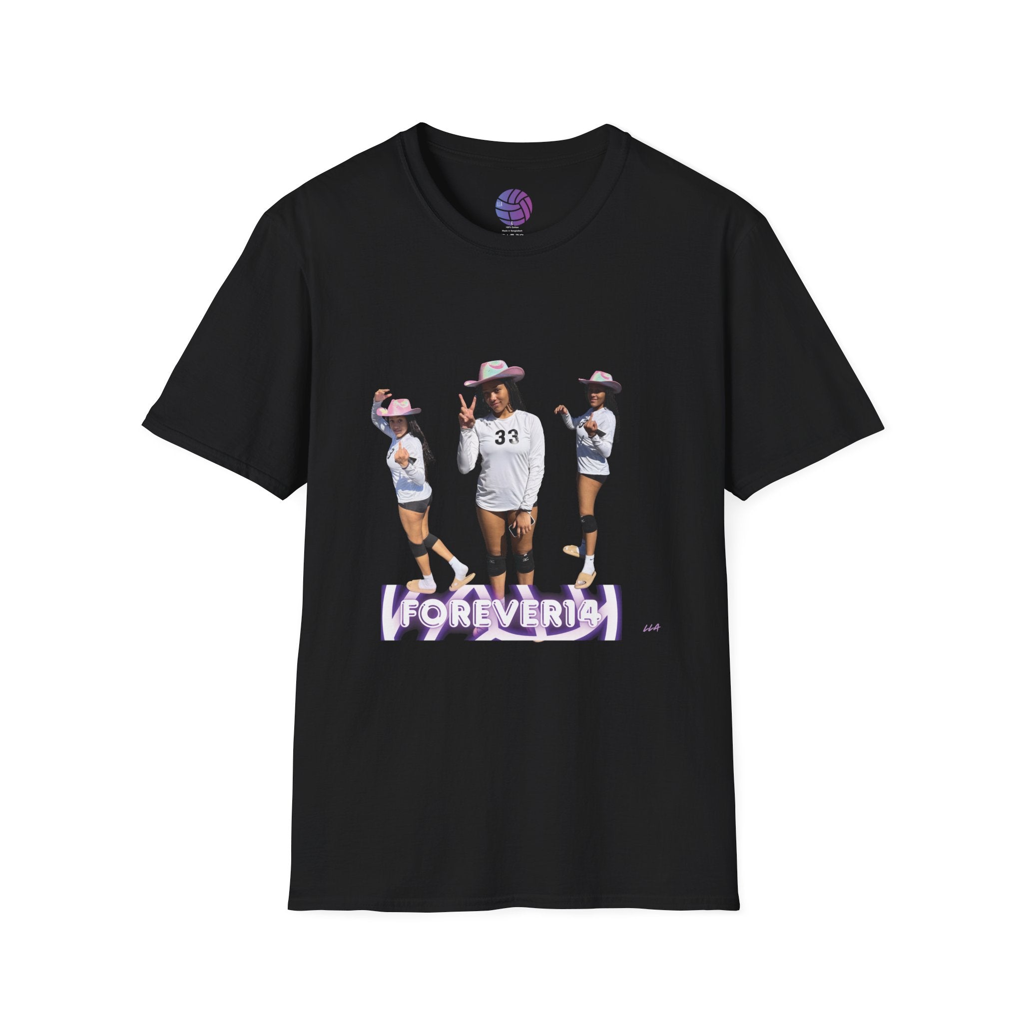Volleyball Squad Graphic Tee — 'FOREVER' Team Photo T-Shirt